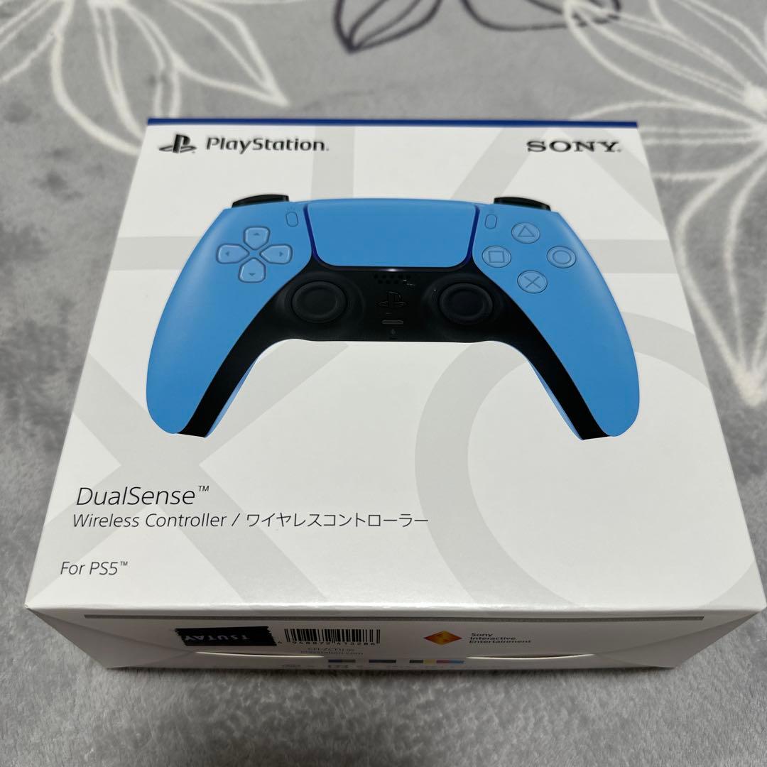 PS5 Dual Sense ワイヤレスコントローラー スターライト ブルー