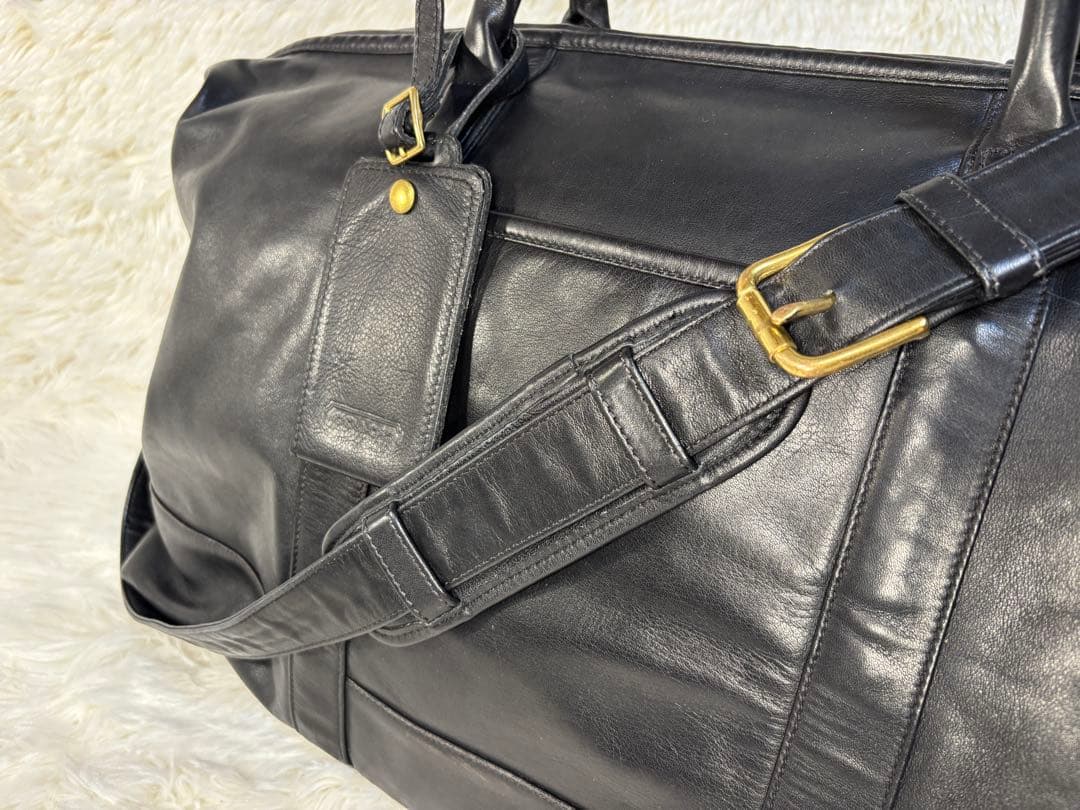 オールドコーチ ボストンバッグ 2way レザー ドイツホック ブラック