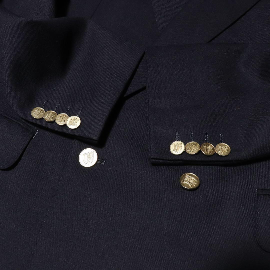 美品★BURBERRY★紺ブレ 金ボタン★ダブルブレザージャケット★ネイビー★M