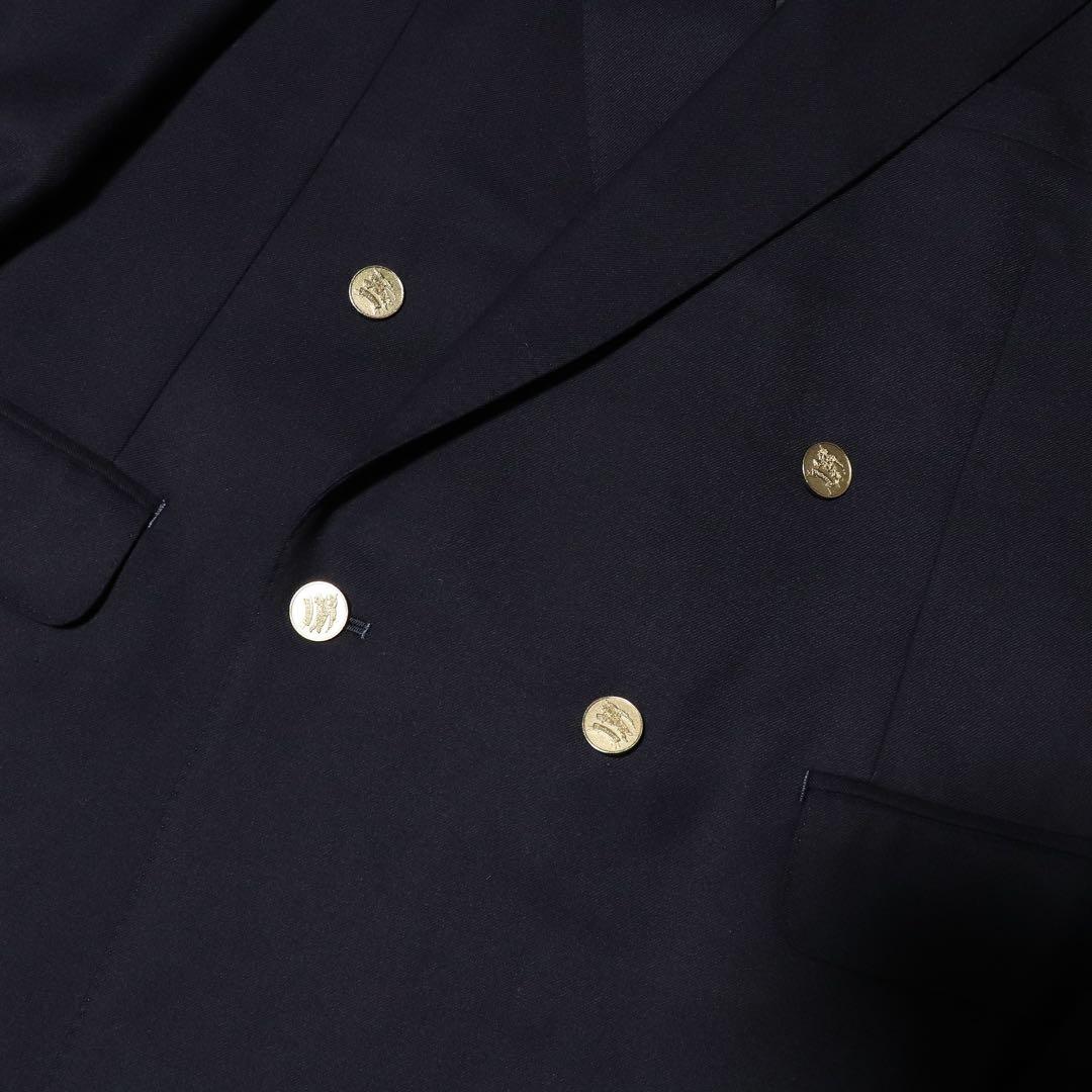 美品★BURBERRY★紺ブレ 金ボタン★ダブルブレザージャケット★ネイビー★M