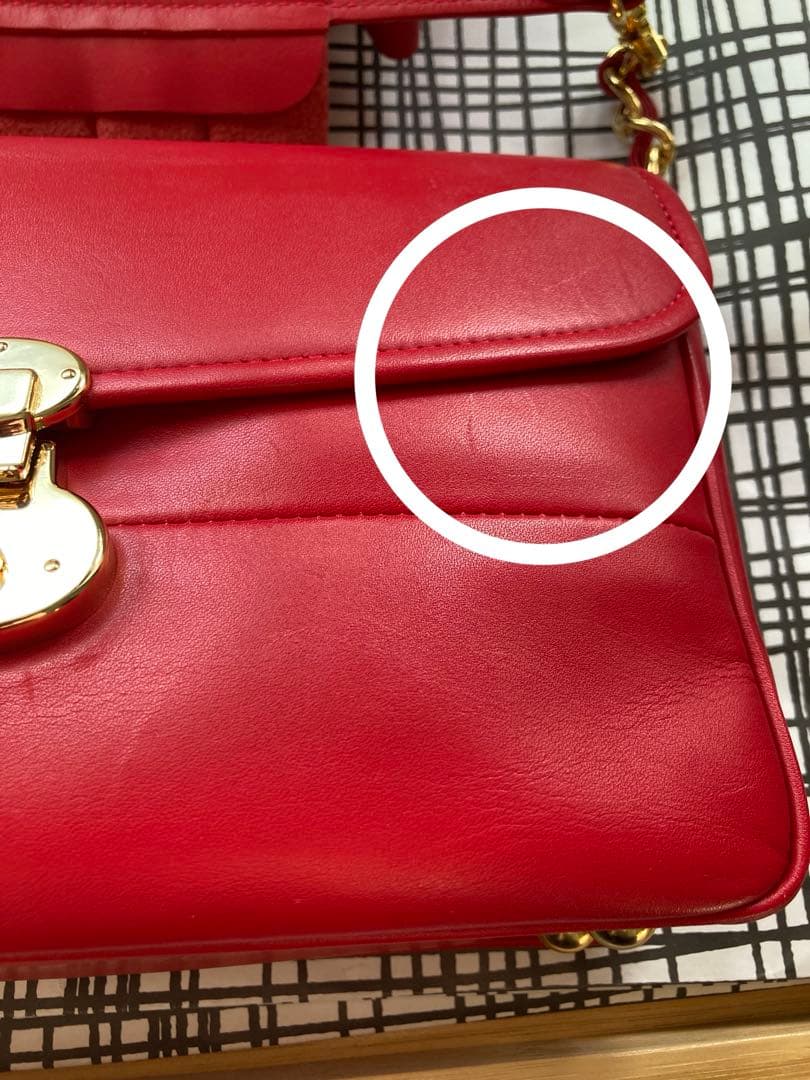 トルトアーゴ　3way フリル　バッグ　ポシェット　ショルダー　赤