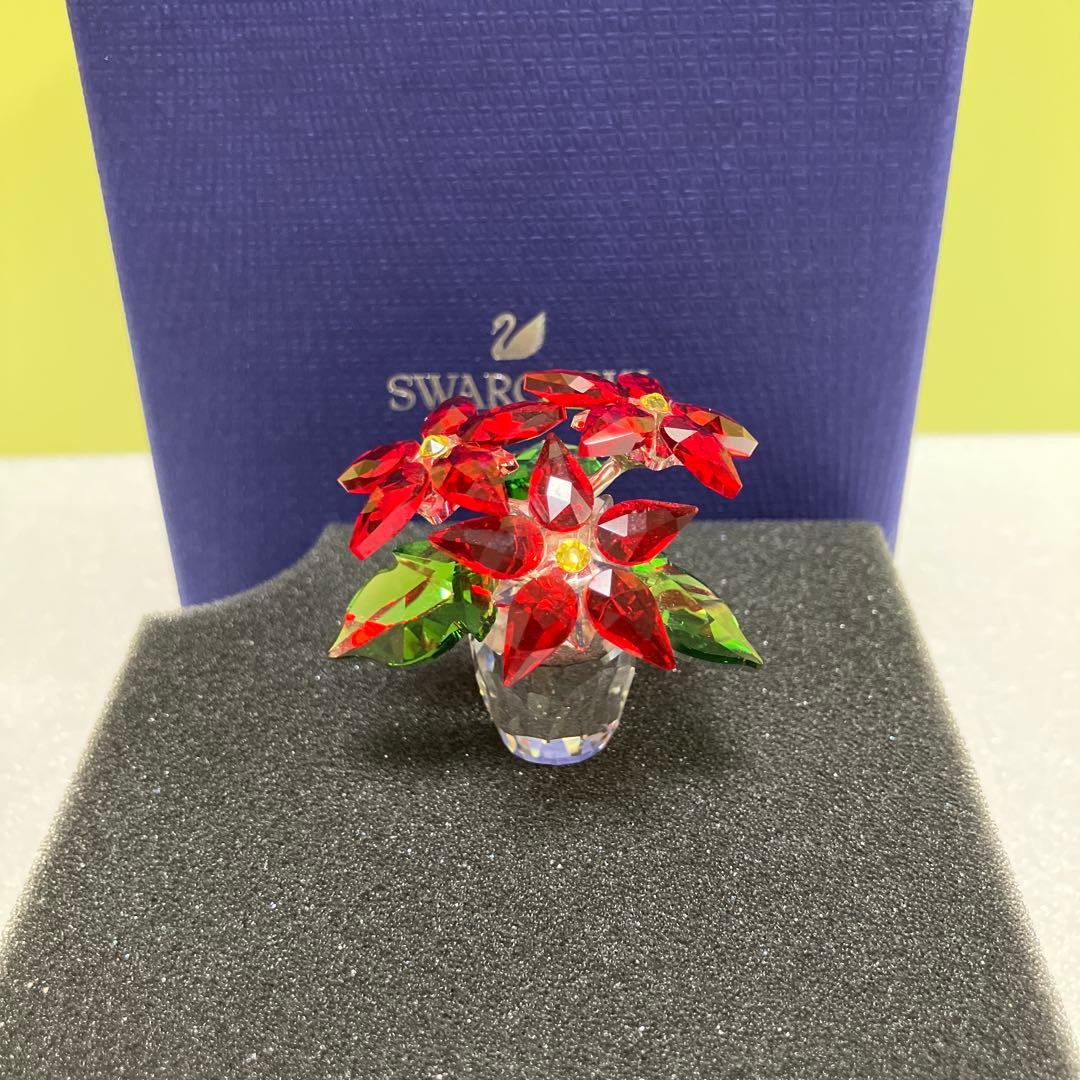 スワロフスキー　Swarovski オブジェ ポインセチア