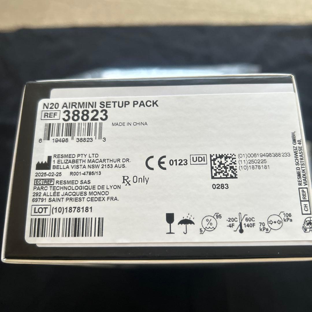 ResMed AirMini セットアップパック 38823、N20マスク