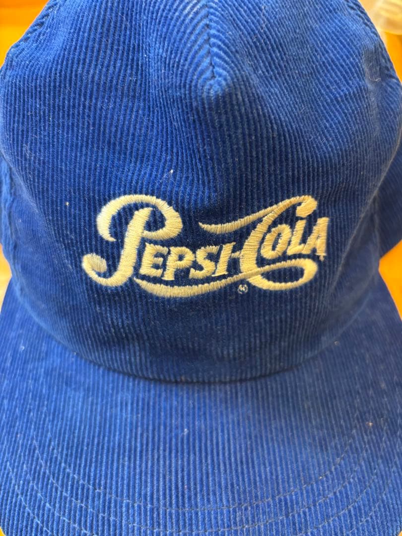 PEPSI-COLA コーデュロイキャップ　ヴィンテージ　90s