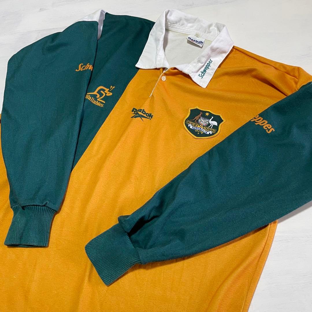レア　1997-98(H) オーストラリア代表　Reebok ラガーシャツ　長袖
