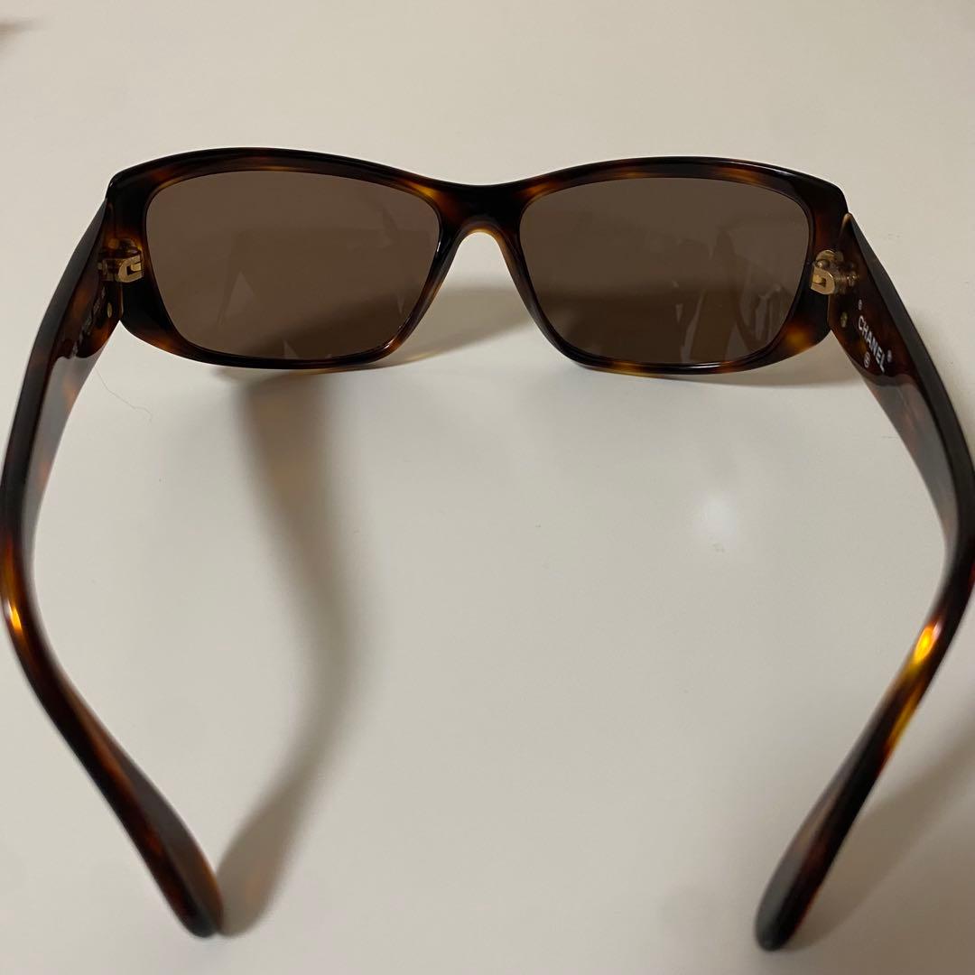 CHANEL サングラス べっ甲 ココマーク ゴールド金具 ブラウン レディース