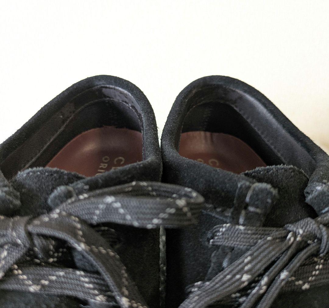 クラークス レディース ワラビー ゴアテックス ブラックスエード 25cm