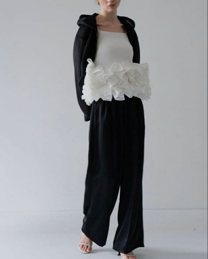 美品MaisondeDolce　blossom cami　キャミソールFホワイト