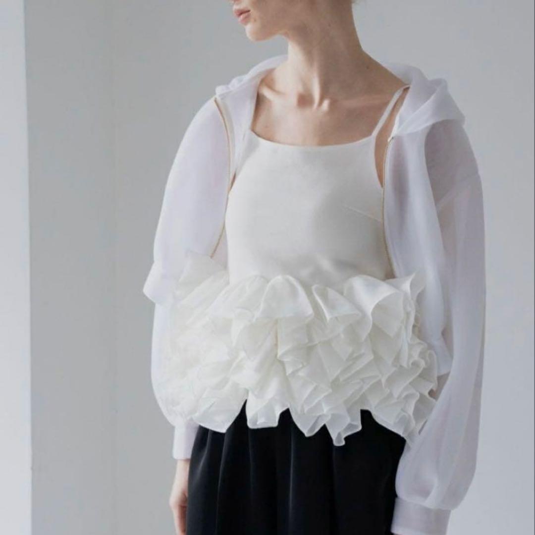 美品MaisondeDolce　blossom cami　キャミソールFホワイト