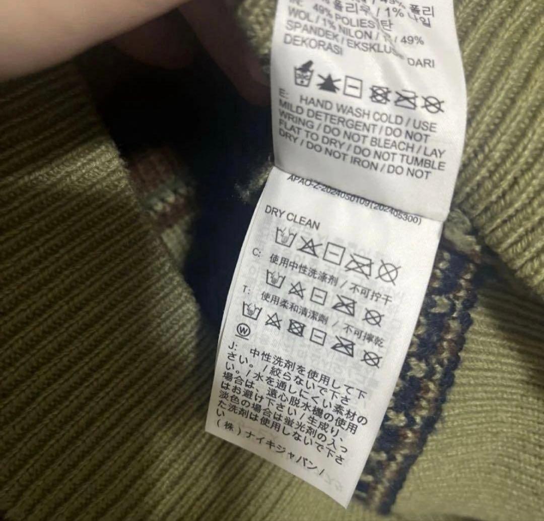 NIKE 柄 ニットセーター