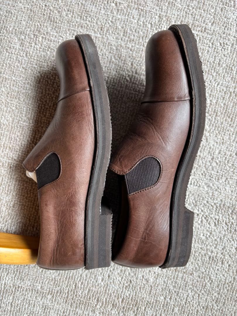 ショセ　ムカヴァ　サイドゴア　スリッポンシューズ　MUー968 DB 24cm