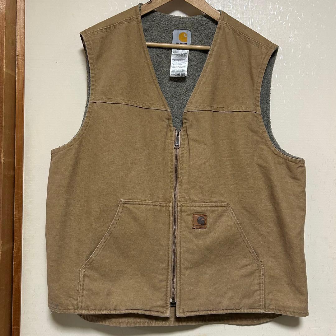 男*ン様 Carhartt カーハート ダックベスト メキシコ製 XL V26