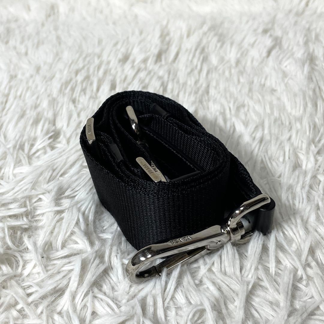 【極美品】PRADA プラダ　ショルダーストラップ　ブラック　黒　ボストン用