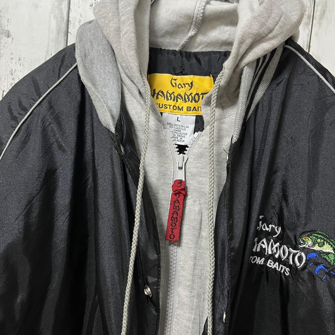 ゲーリーヤマモト 90s スタジャン ブラック ヴィンテージ Lサイズ.