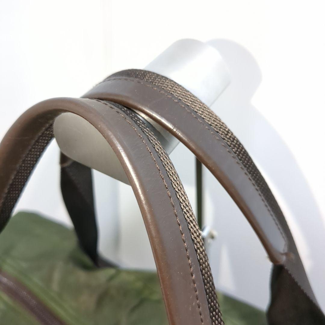 PRADA ボストンバッグ 2way 三角ロゴ テスートナイロン カーキ 希少色