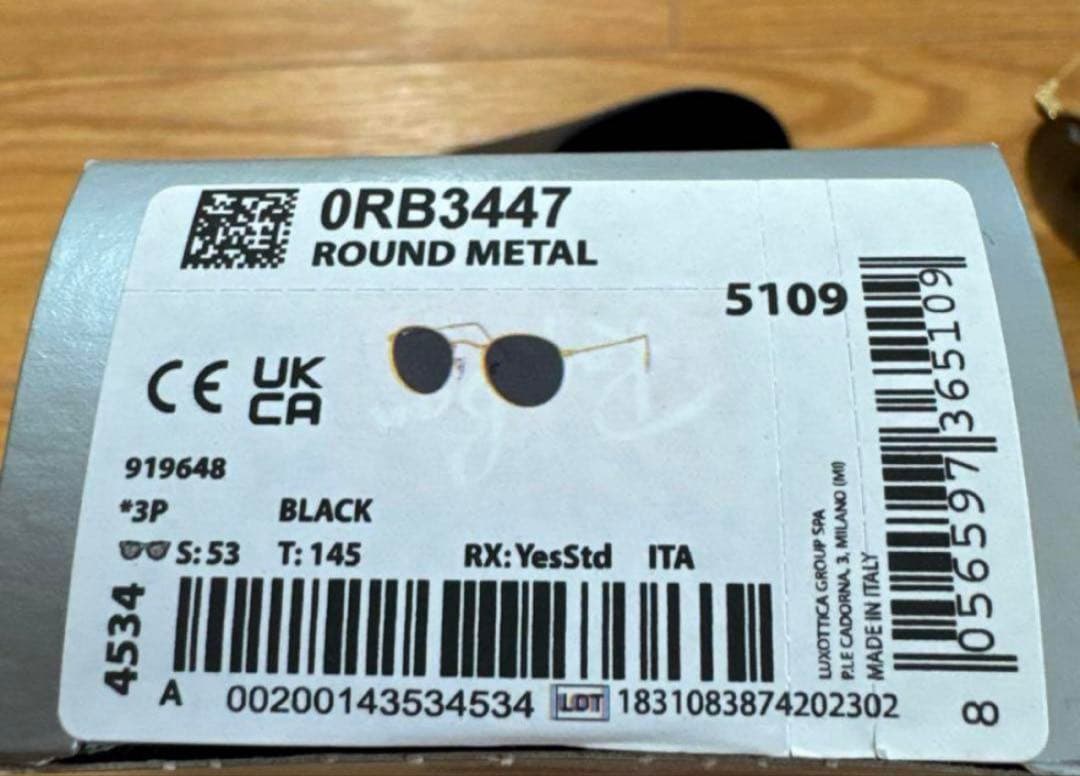 レイバン　サングラス　偏光レンズ ポラライズドRB3447 新品　919648