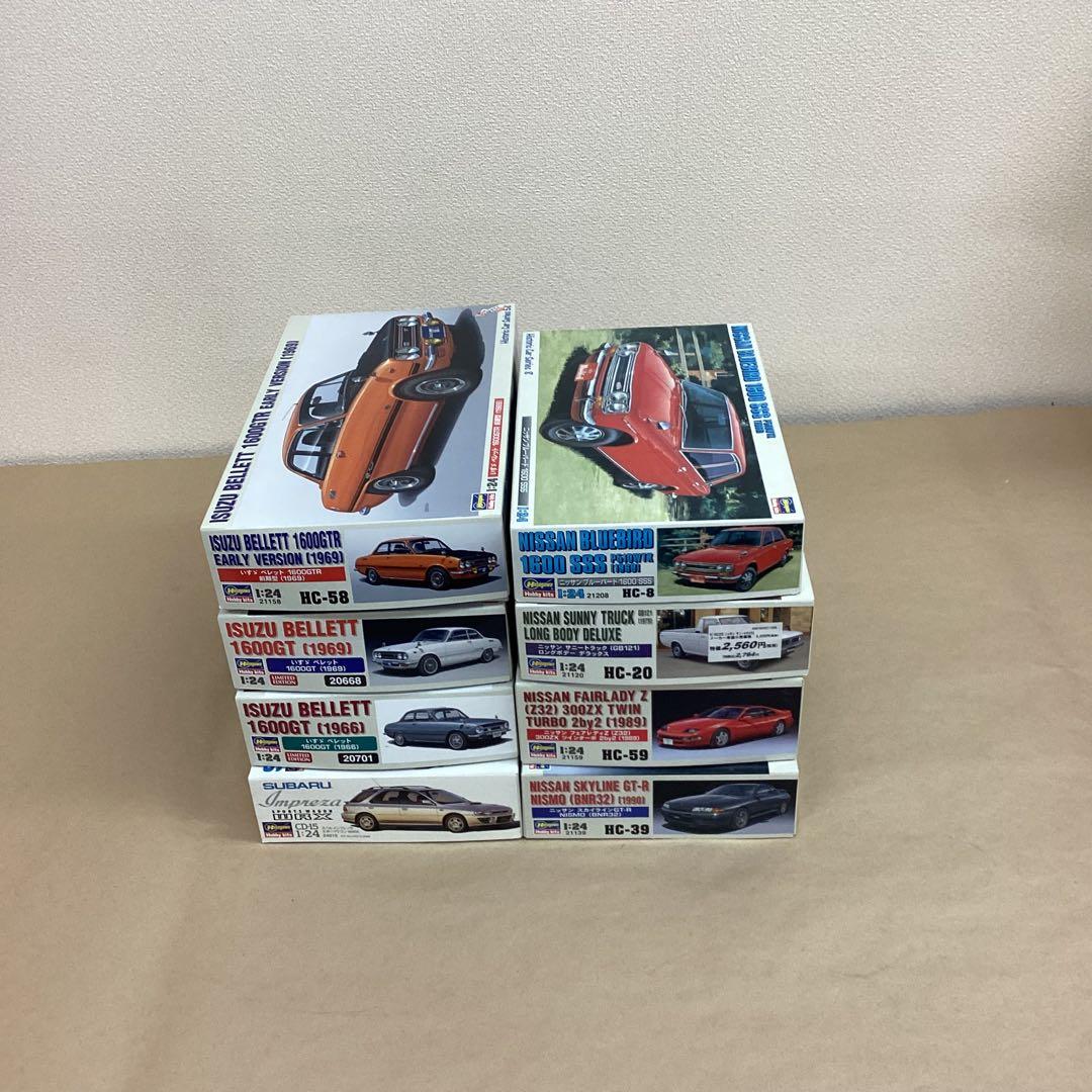 ハセガワ模型 1/24スケール 旧車・名車プラモ 8点セット 未組立品