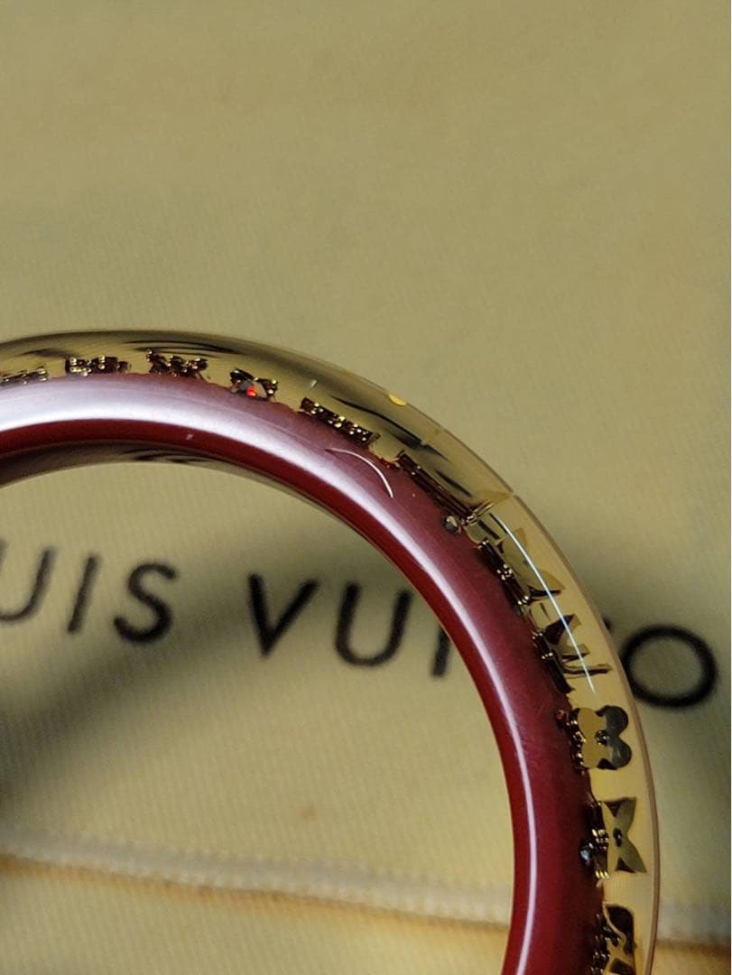 Louis Vuitton レッド ゴールド バングル