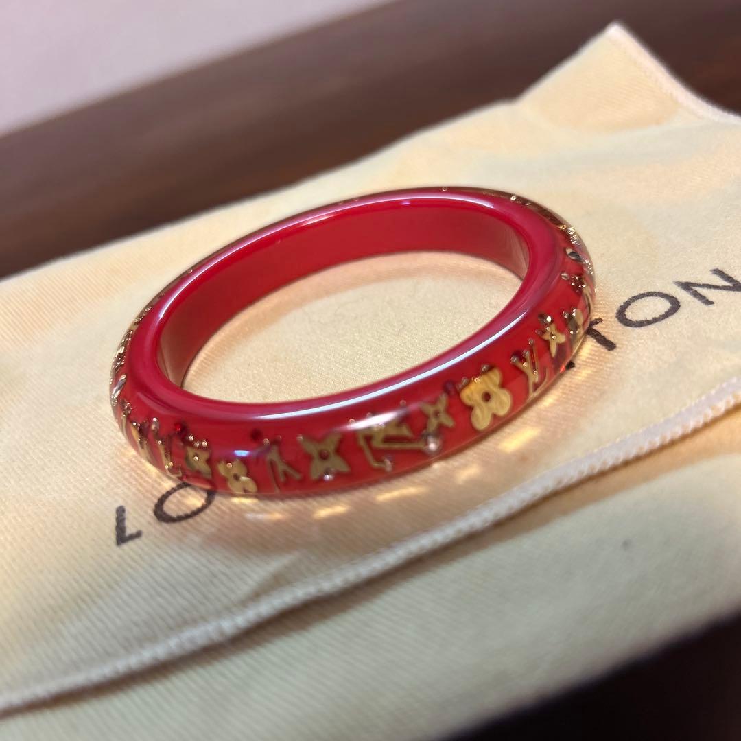 Louis Vuitton レッド ゴールド バングル