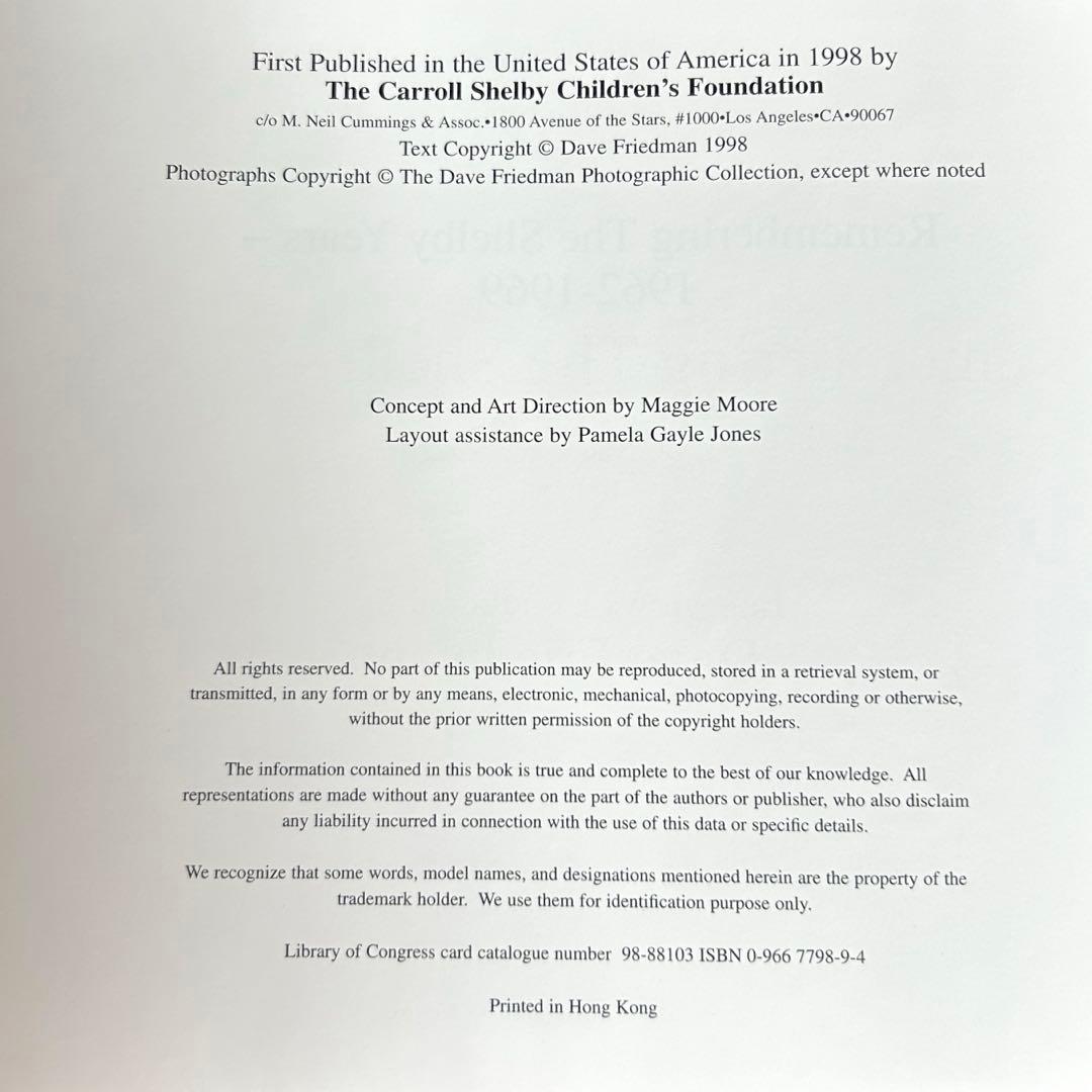 趣味・スポーツ・実用 Remembering the Shelbyyears 1962-1969