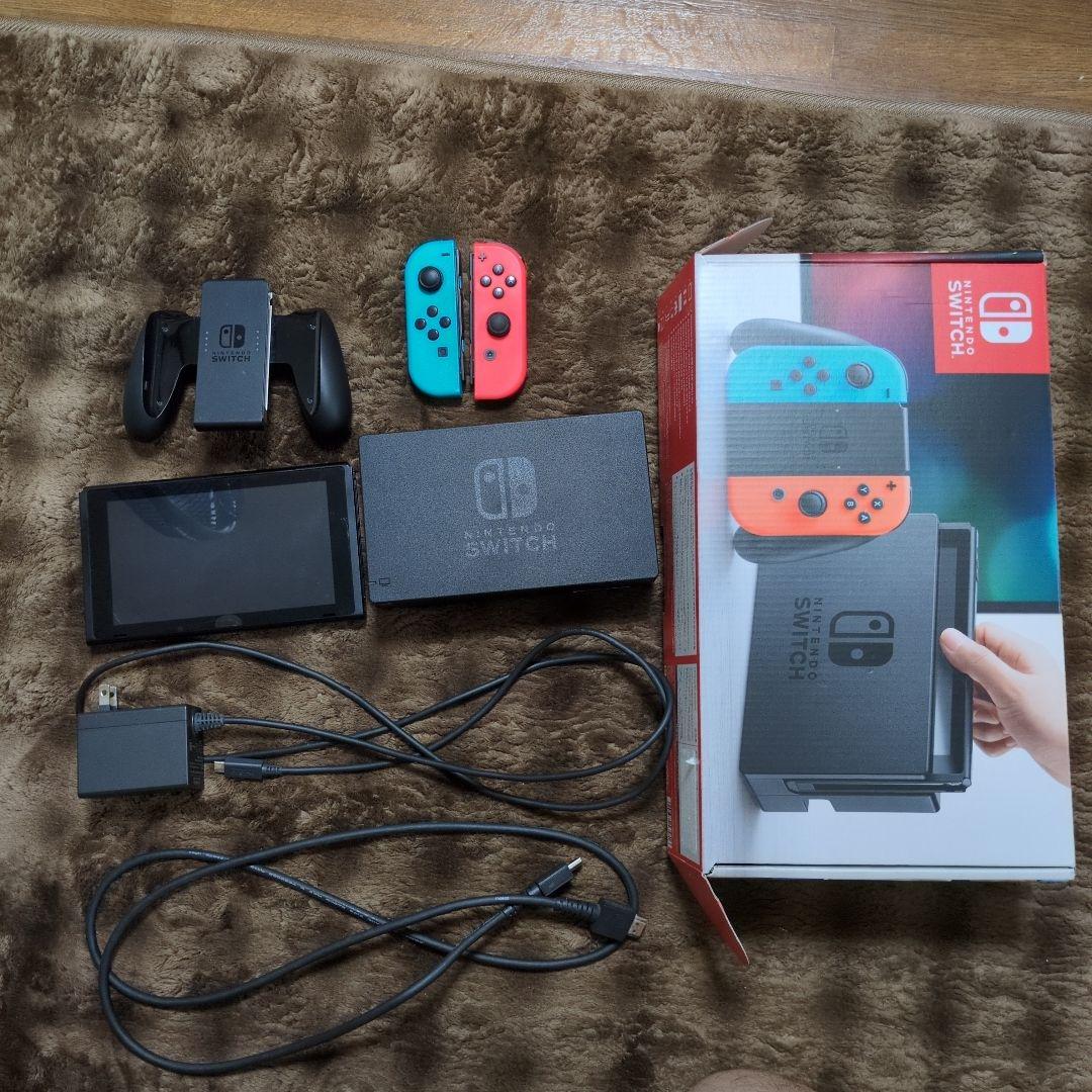 【ジャンク画面焼けあり】【Switch本体】