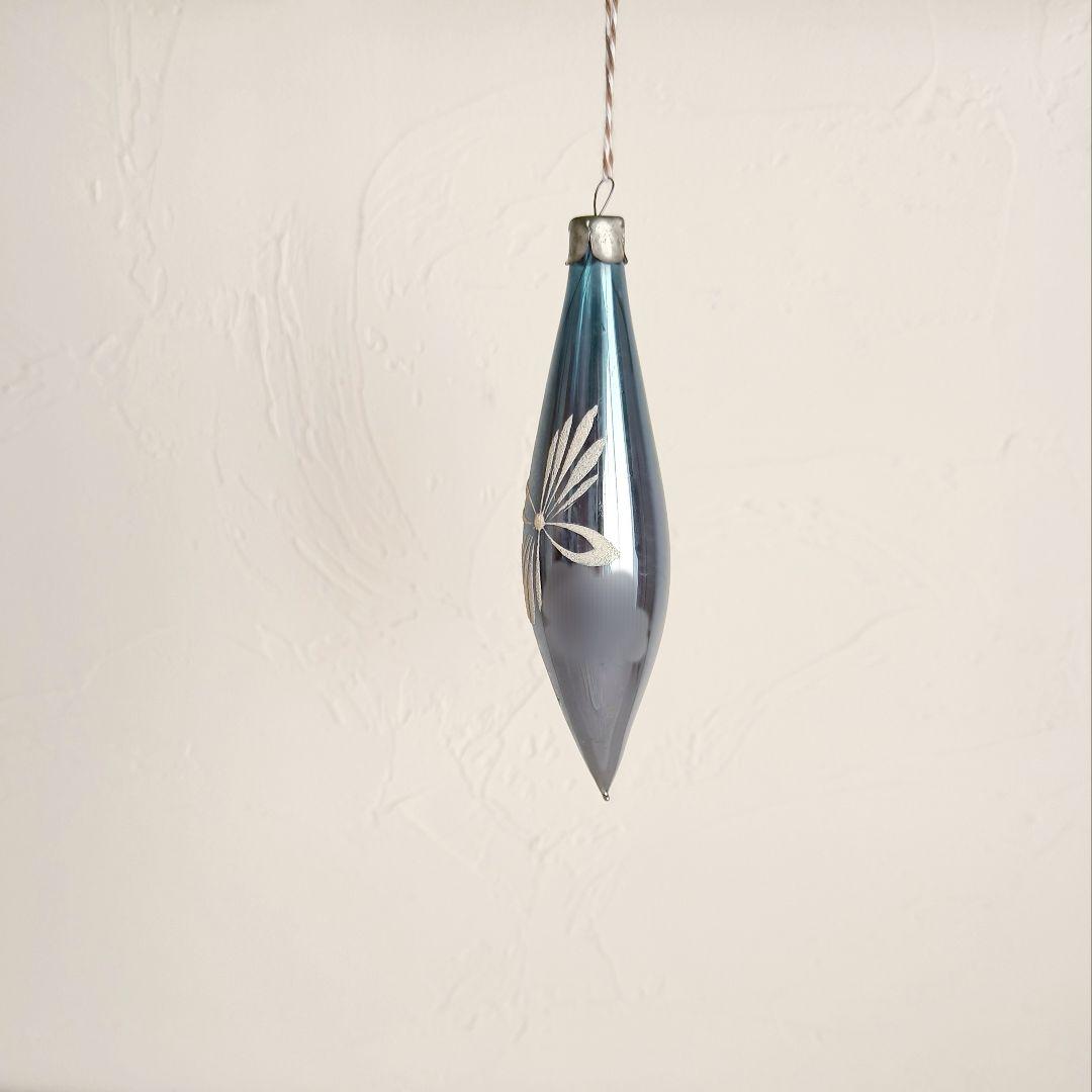 【aiii さま】ornament ❀ * アイスブルー * 細長 オーナメント