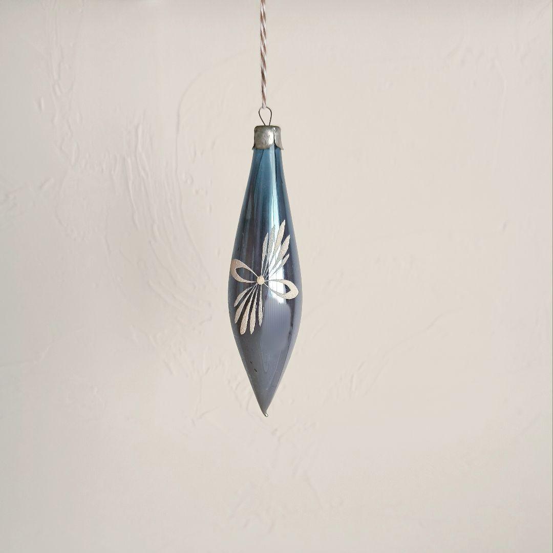 【aiii さま】ornament ❀ * アイスブルー * 細長 オーナメント