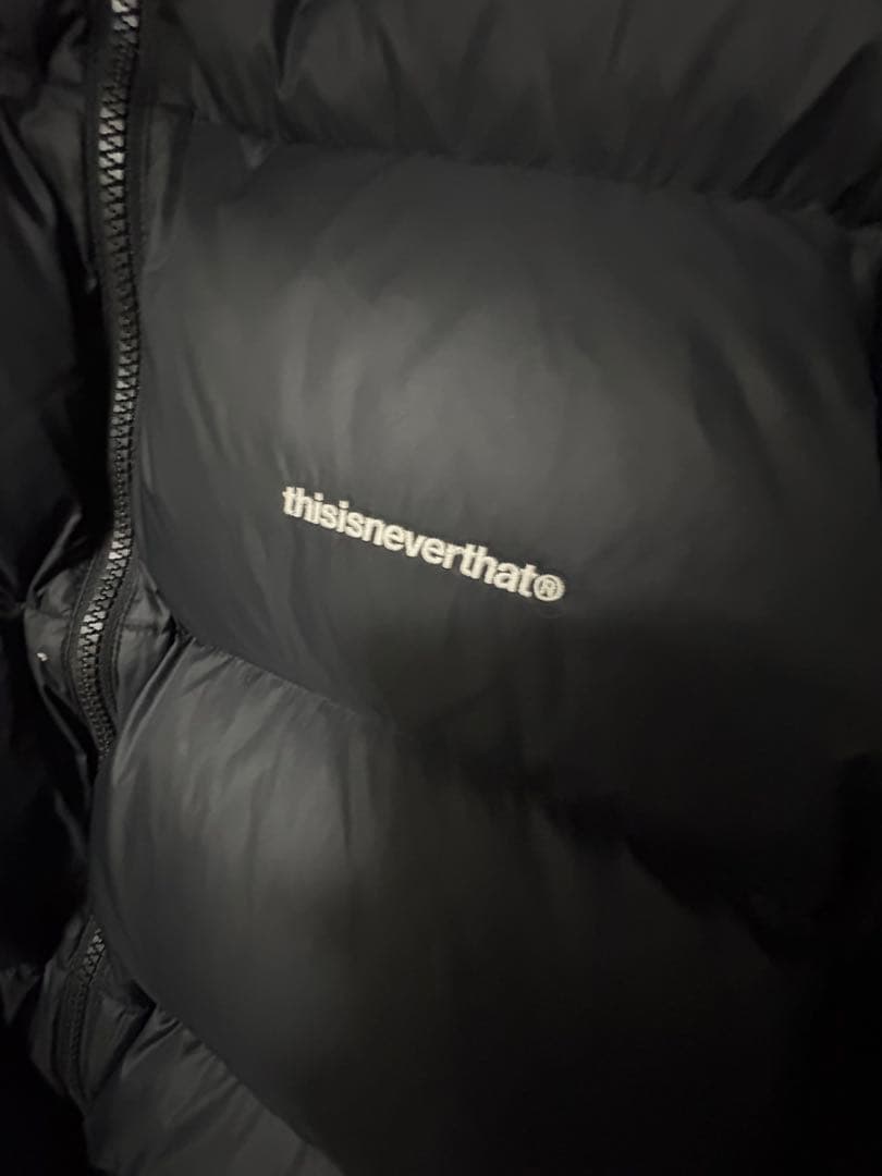 thisisneverthat ブラック ダウンジャケット L