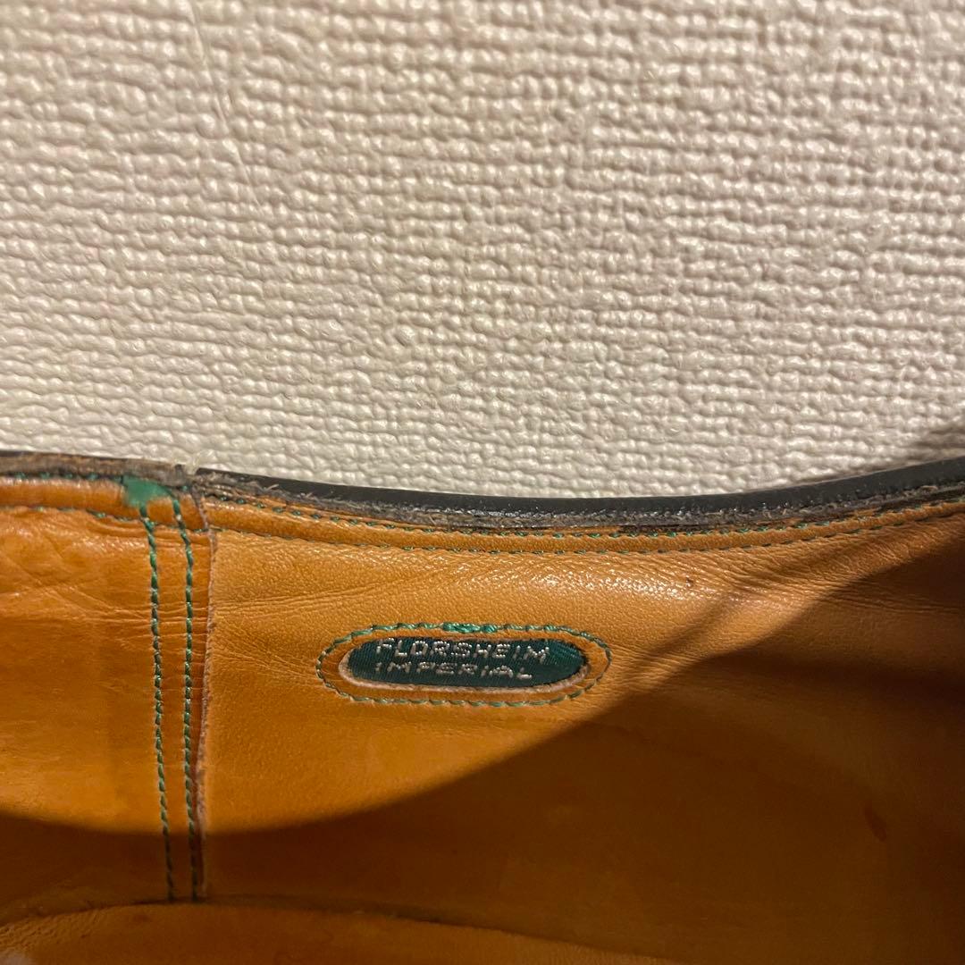 美品 フローシャイム インペリアル コードバン ウイングチップ US10.5D