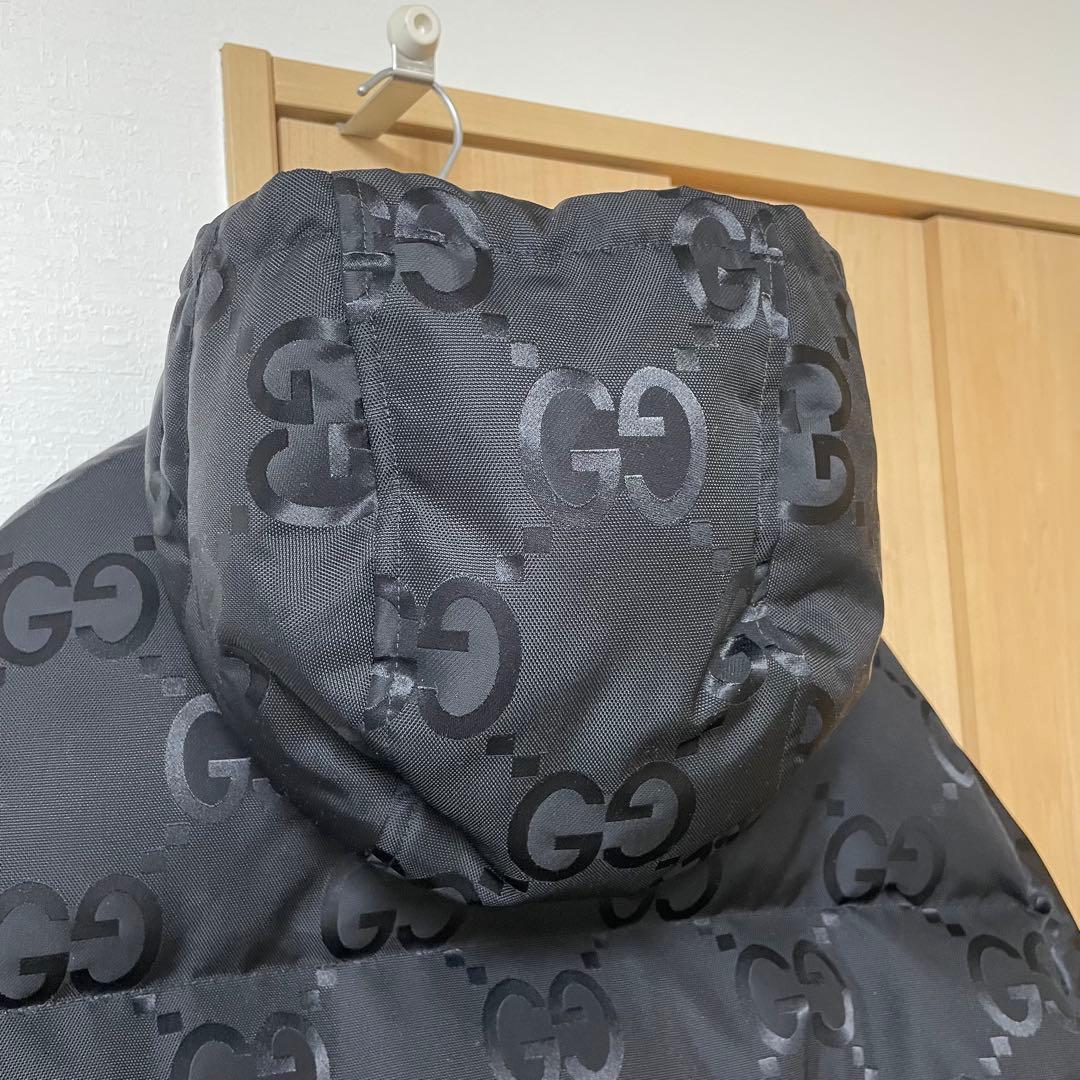 GUCCI グッチ ジャンボ GGキャンバス ブラック ダウン ジャケット