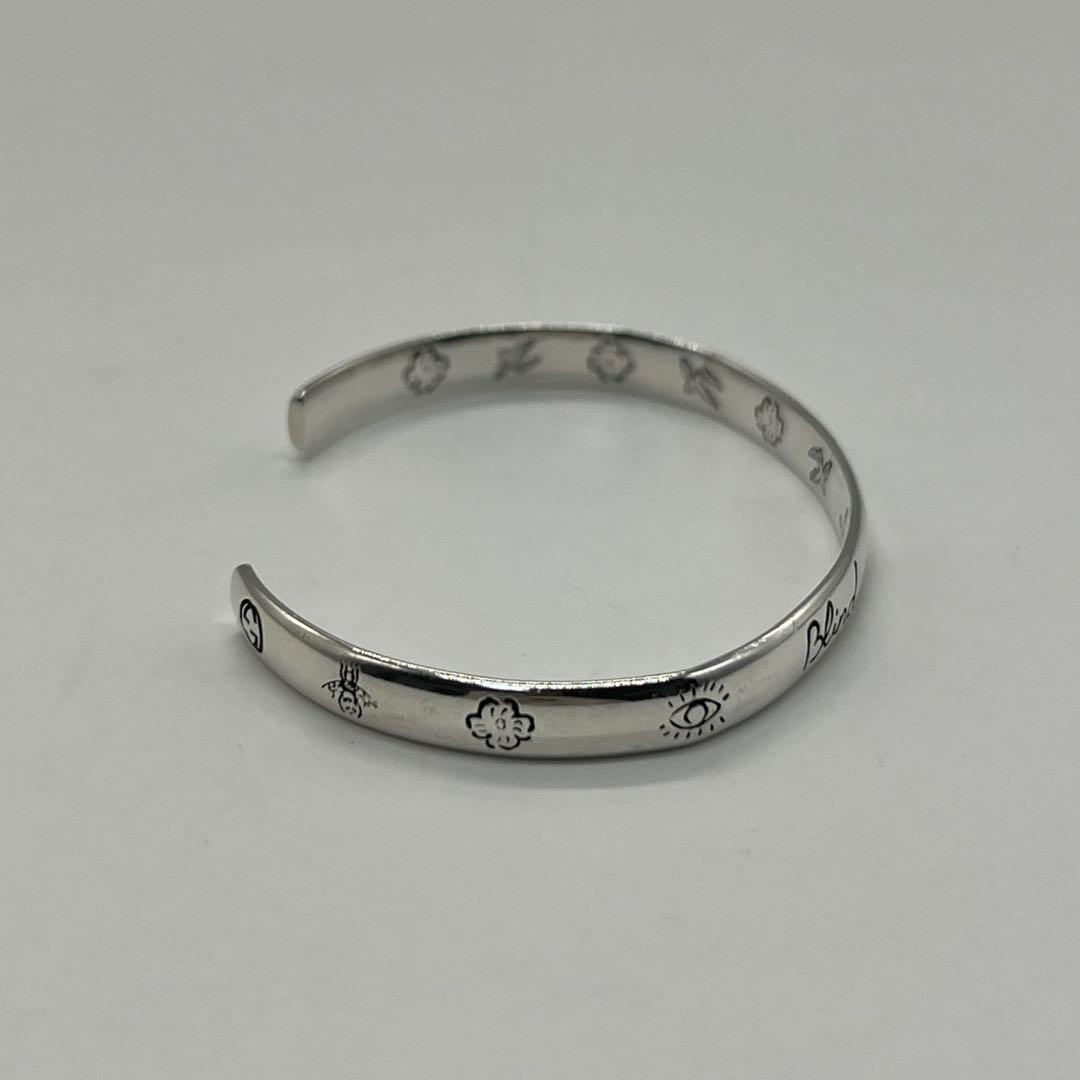 グッチ GUCCI ブラインドフォーラブ カフ バングル Ag925