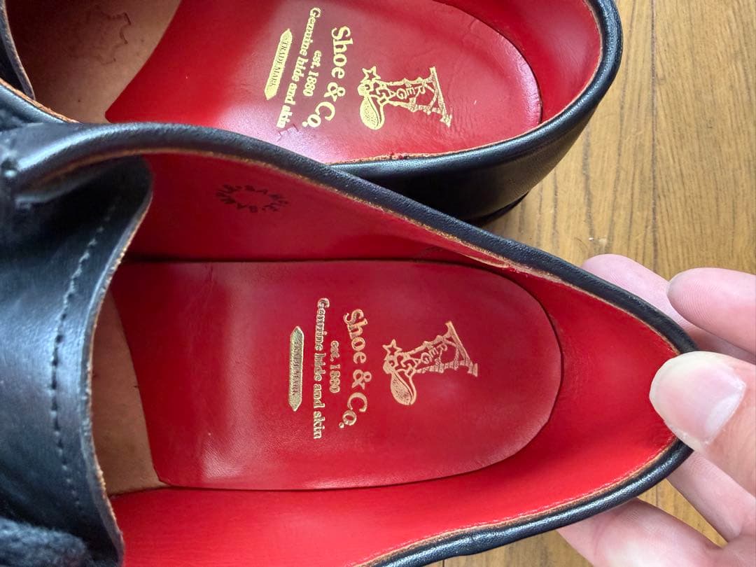 週末価格リーガルシューアンドコーチロリアンシューズ ブラック 25cm