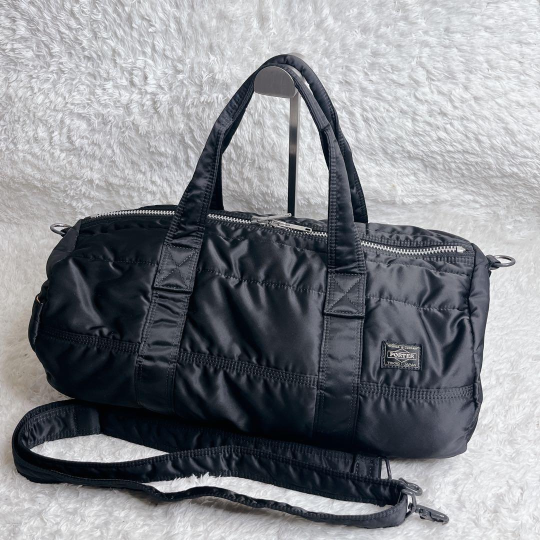 ✨美品✨ ポーター タンカー 2way ボストンバッグ ブラック 大容量 出張