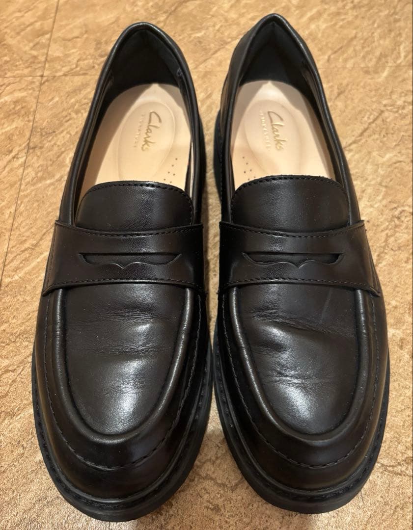 【Clarks】スプレンドエッジ （ブラックレザー）25.0