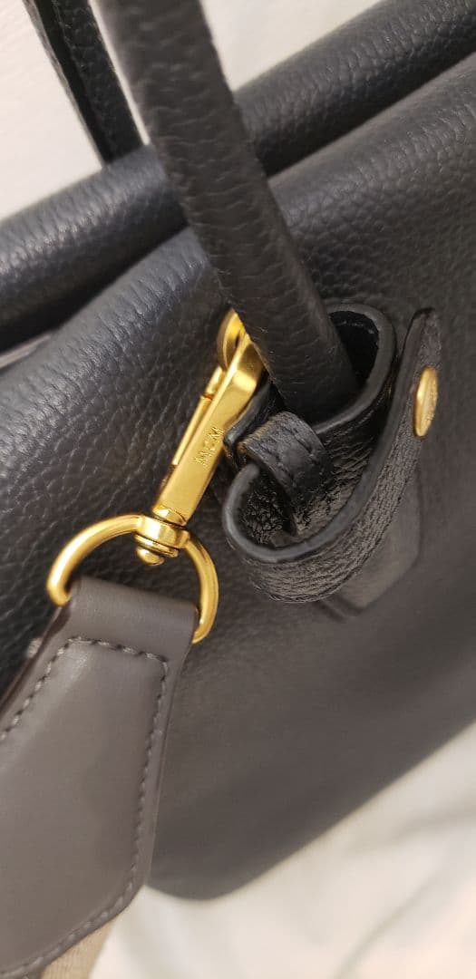 MCM ダークグレー ビジネスバッグ