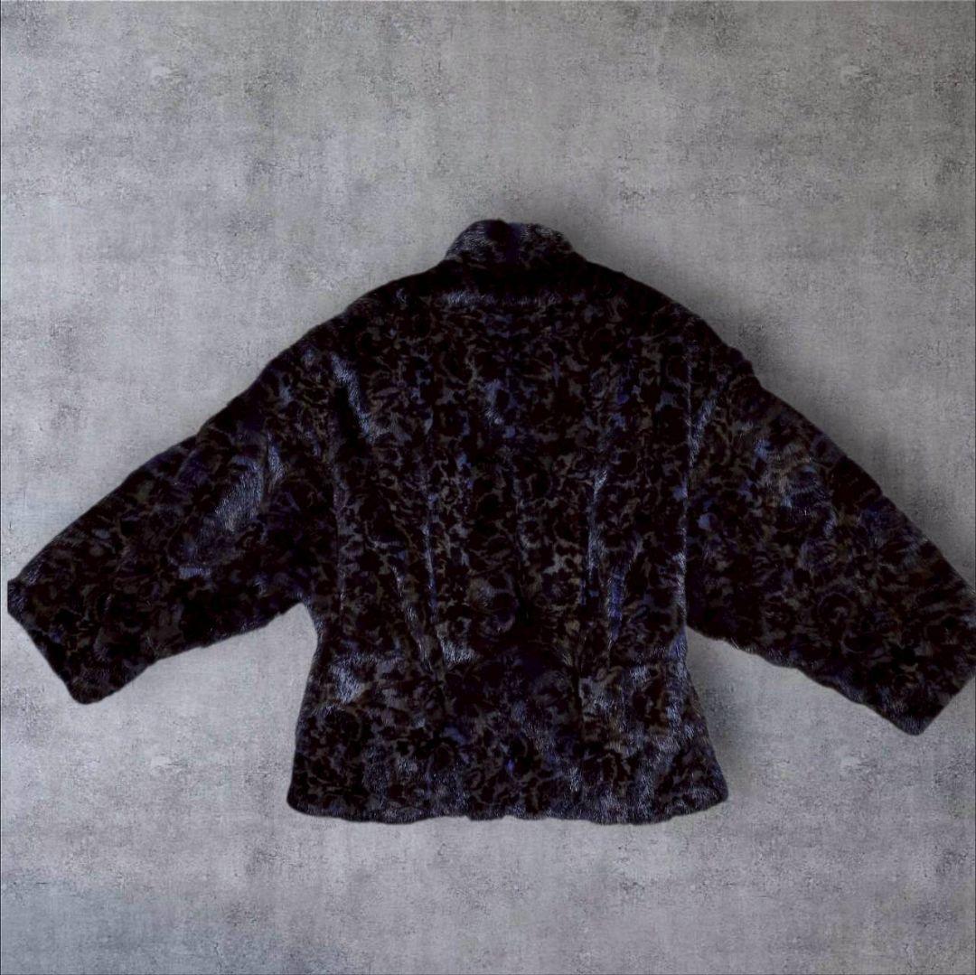 【希少】EMBA エンバ ファーコート ヴィーゼル アメジスト ドルマン