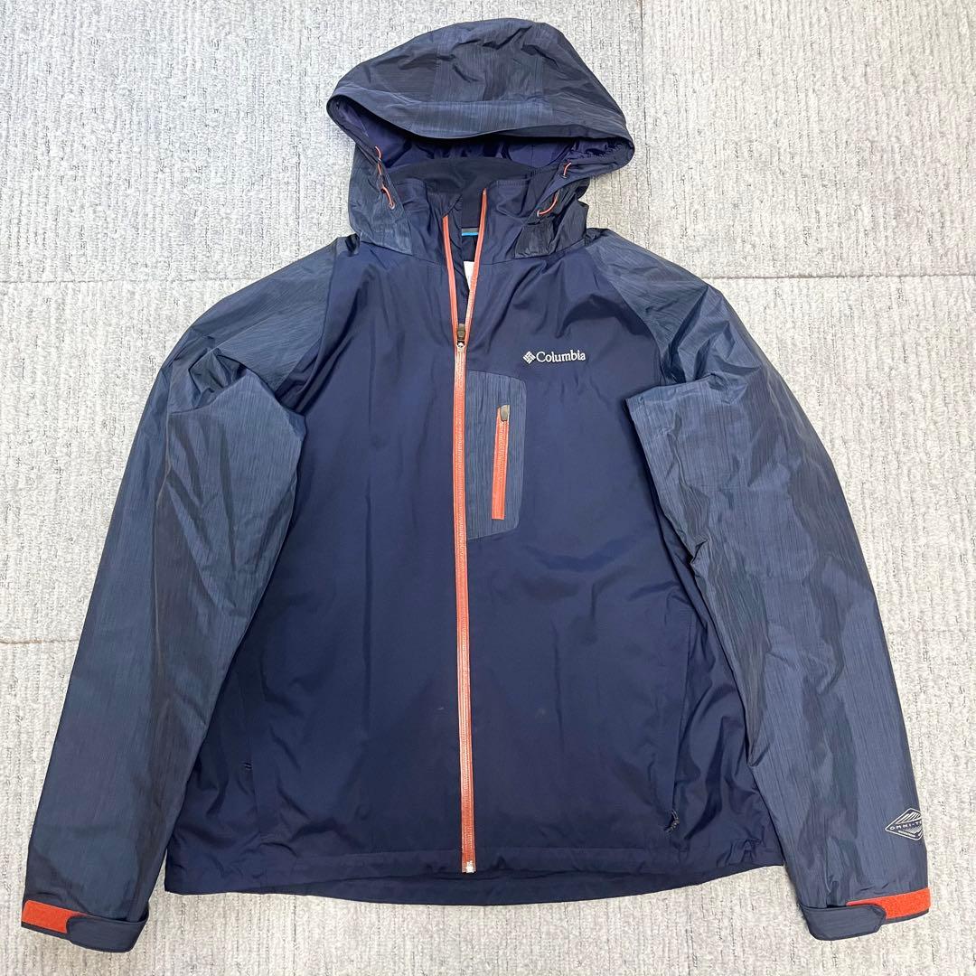 美品 一回着用 コロンビア XM2294 止水ジップ ナイロンジャケット