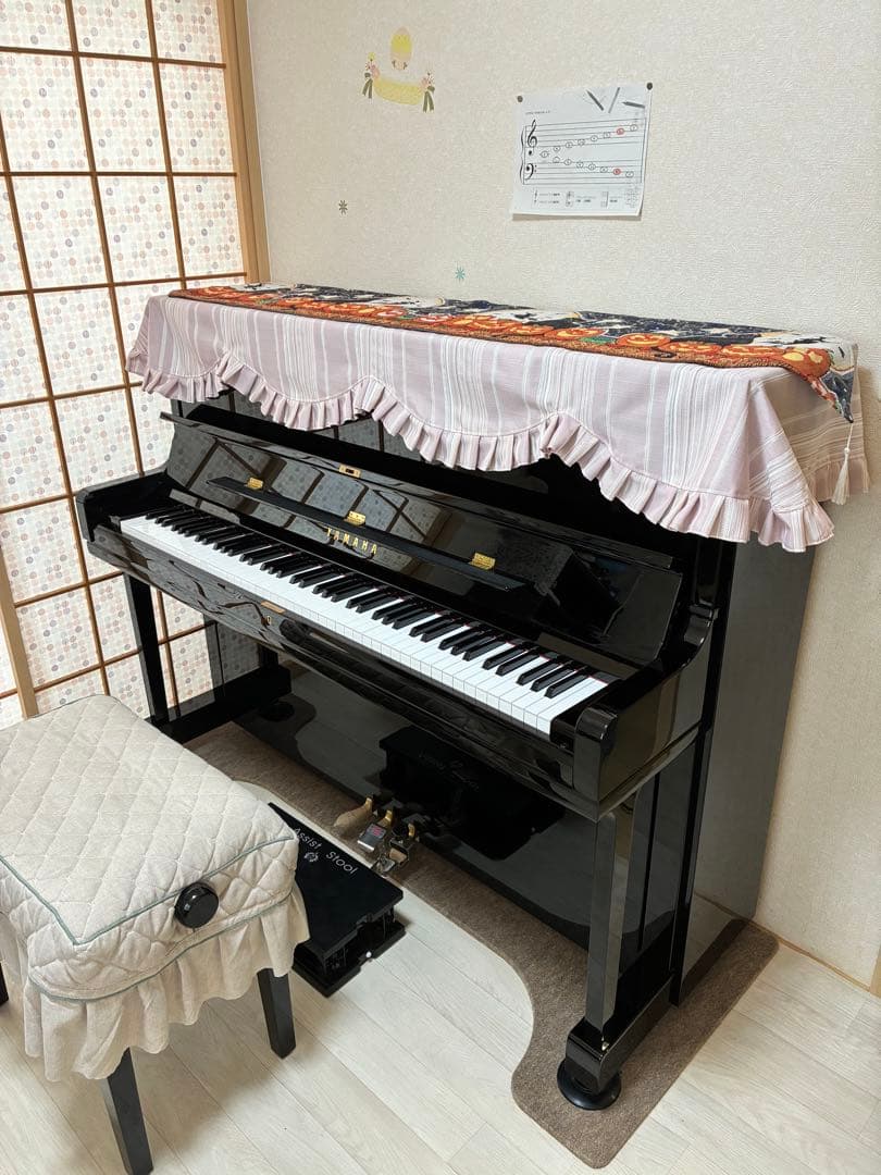 YUS1 アップライトピアノ 椅子付き2019年製