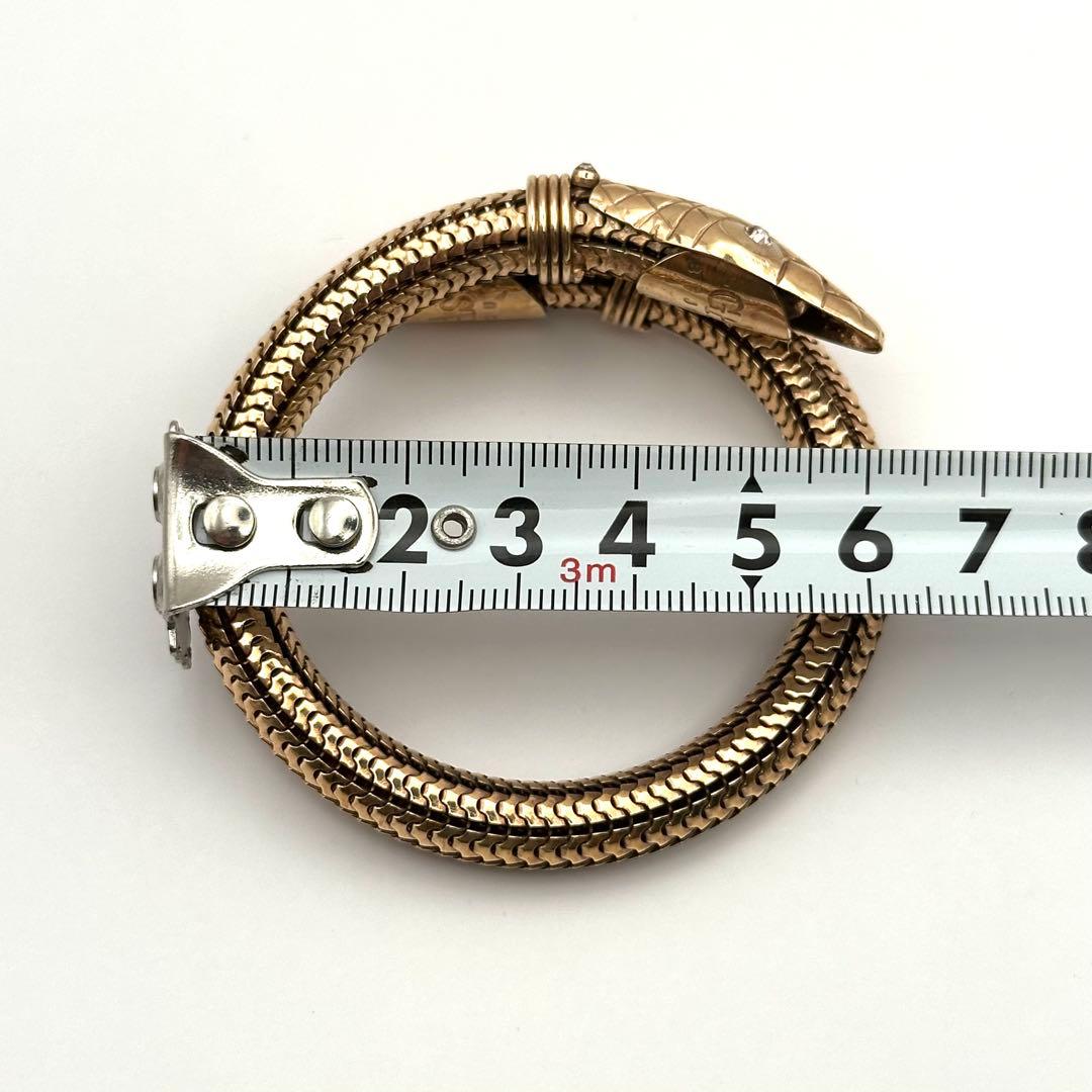 【希少】GAS BIJOUX ガスビジュー バングル スネーク 蛇 ゴールド