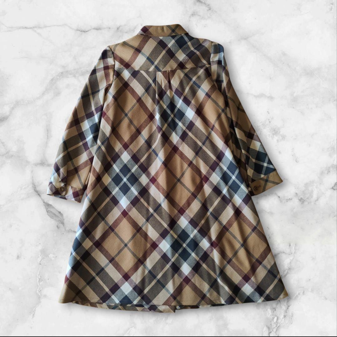 美品✨バーバリーブルーレーベル ノバチェック シャツワンピース ベルト 38