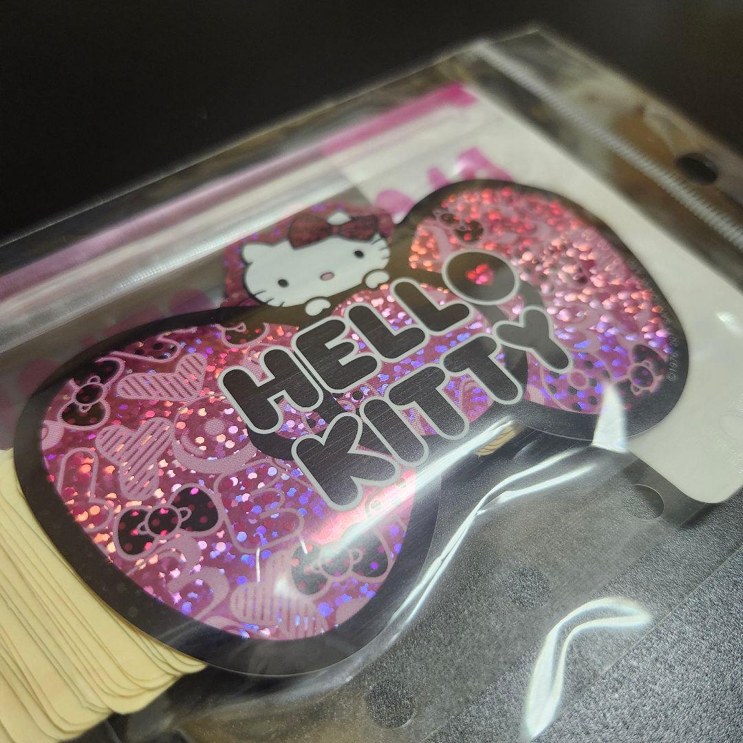 レア ハローキティ シール パック ピンク リボン フレーク シール 2011年