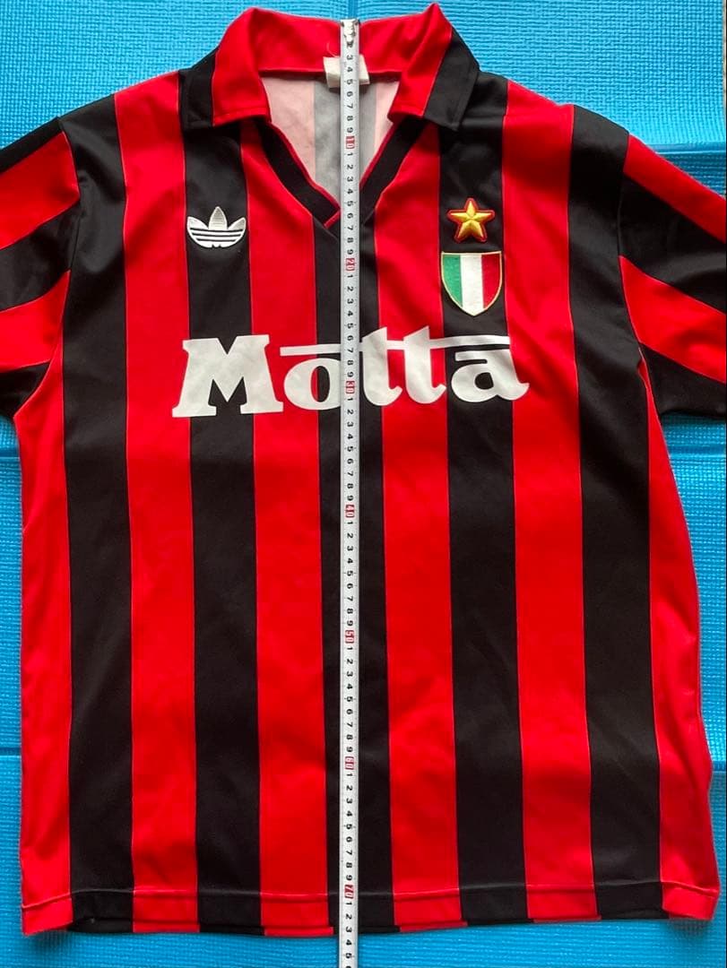 ACミラン　シャツ　Adidas Motta サッカー　赤黒