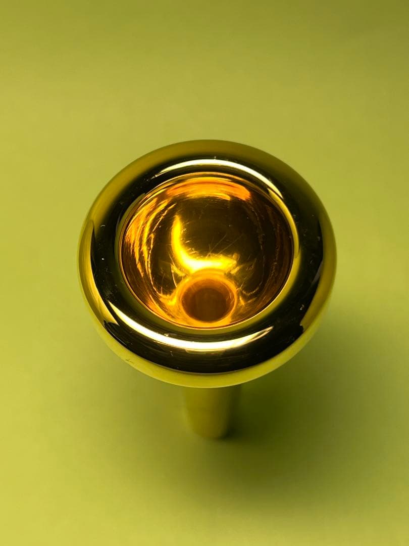 Ｂａｃｈバックトロンボーンマウスピース １２Ｃ　細管用　金メッキ