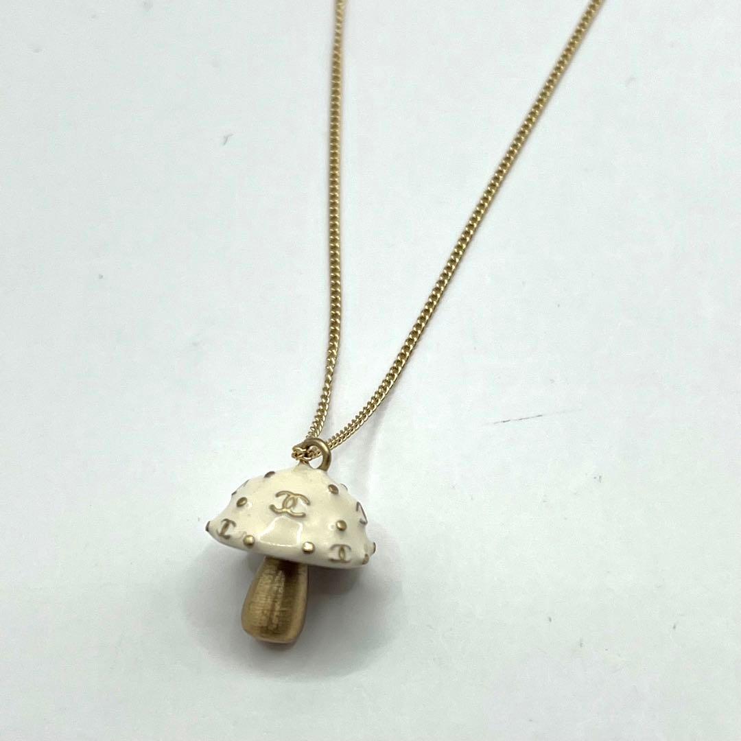 【未使用に近い】シャネル ネックレス ココマーク きのこ ゴールド金具
