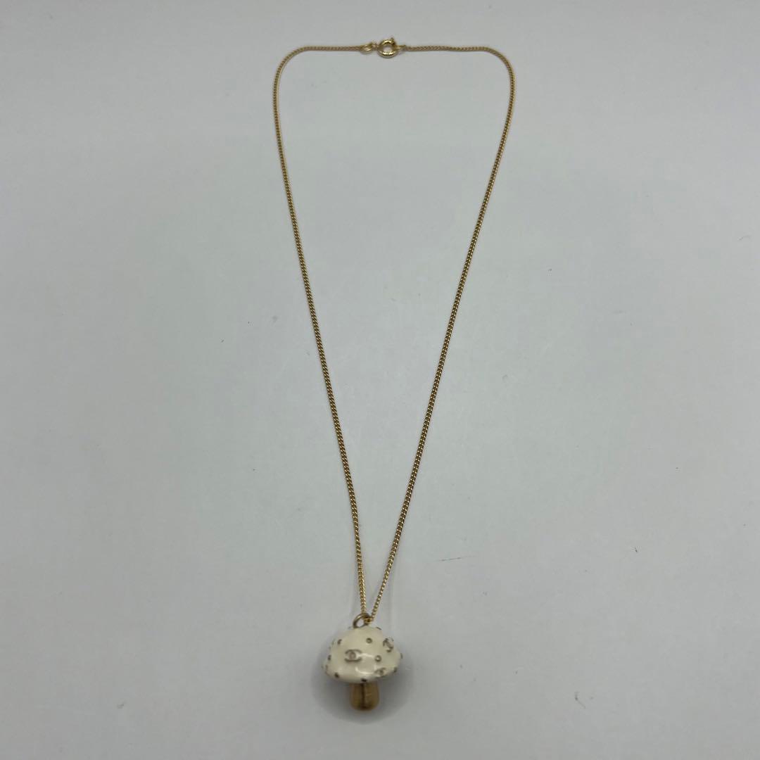 【未使用に近い】シャネル ネックレス ココマーク きのこ ゴールド金具