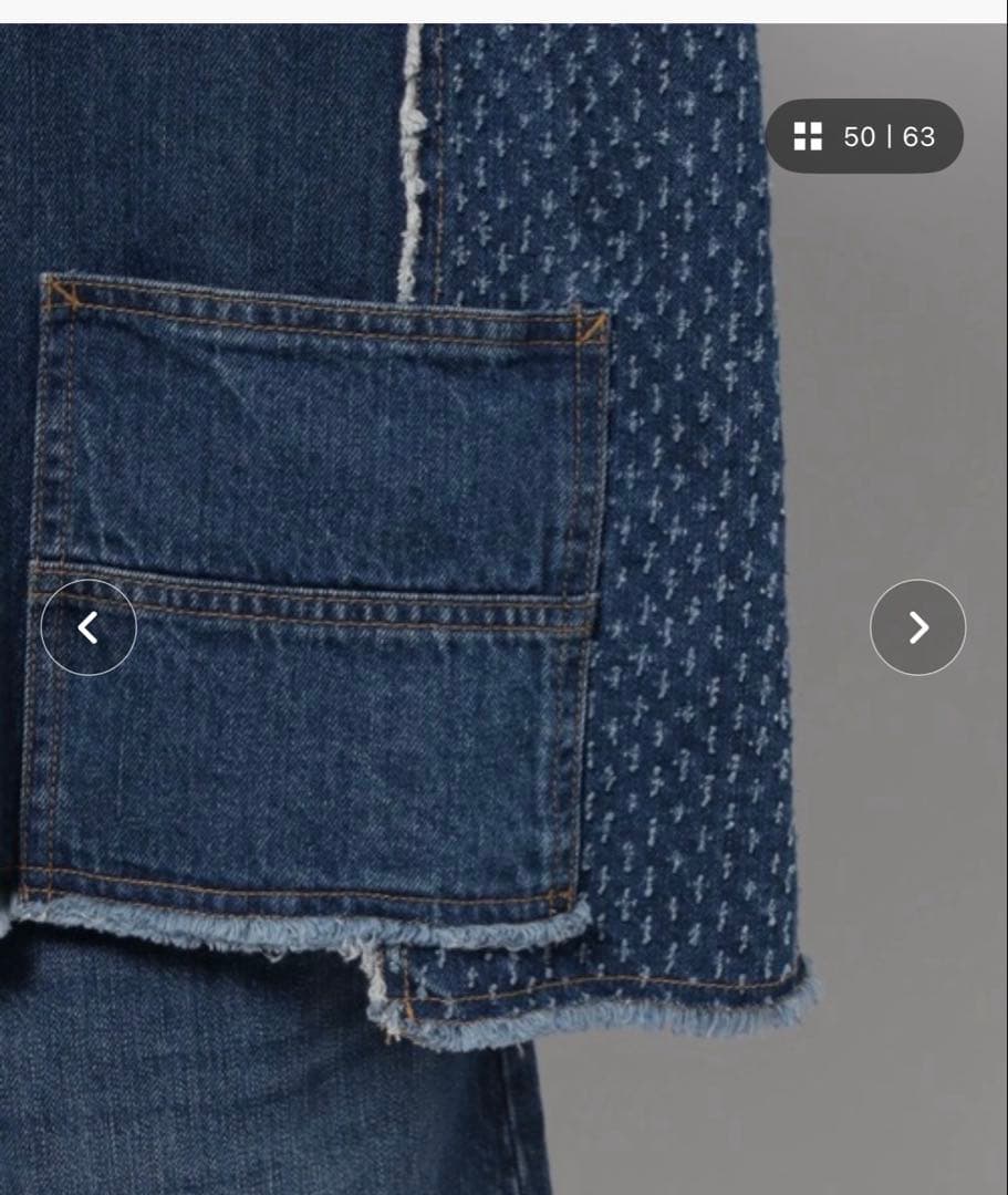 未使用に近い　ニコアンド【NKJ2025SS】REMAKE COVERALL