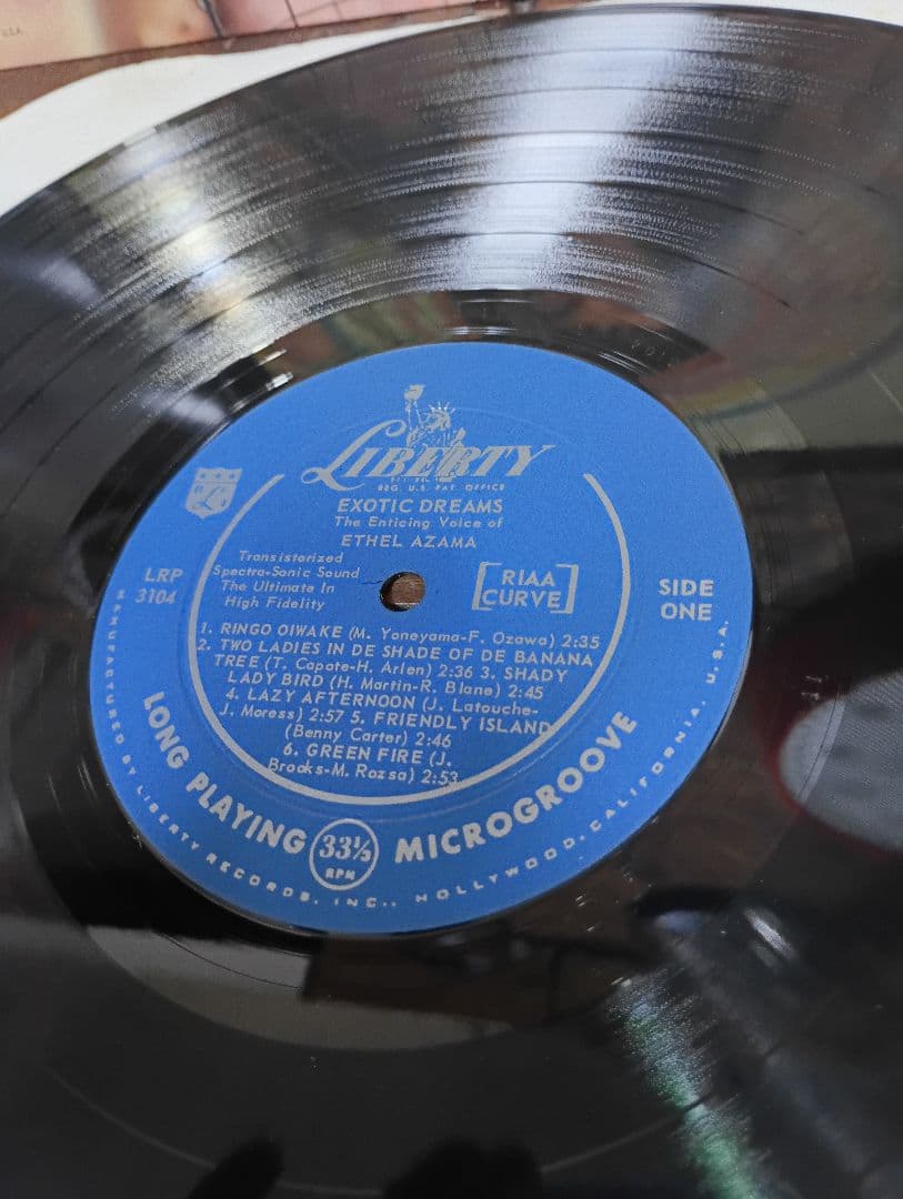 US　オリジナル　LP MONO エセル　アザマ　Exotic Dreams
