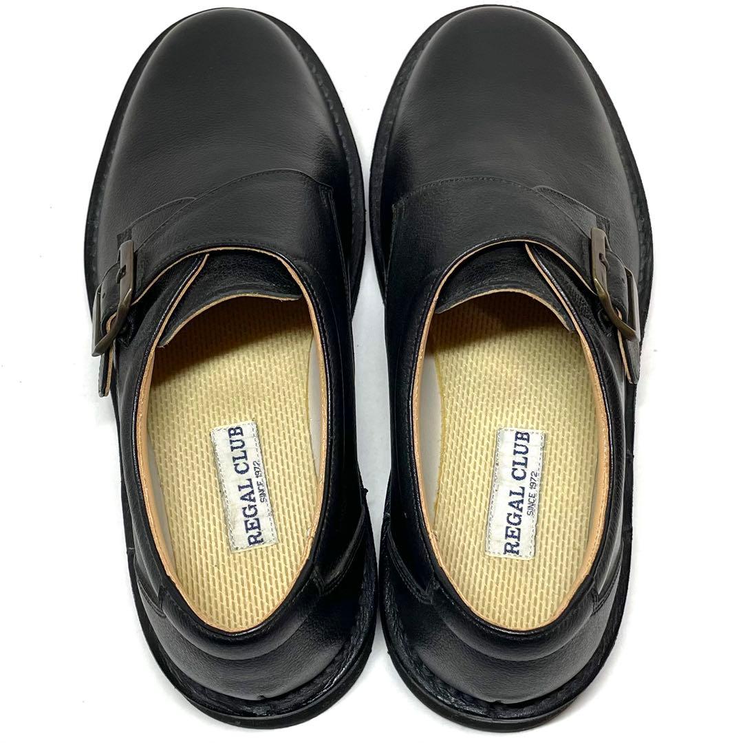 試着のみ✨️REGAL リーガル シングルモンク ブラック 24EEE 革靴