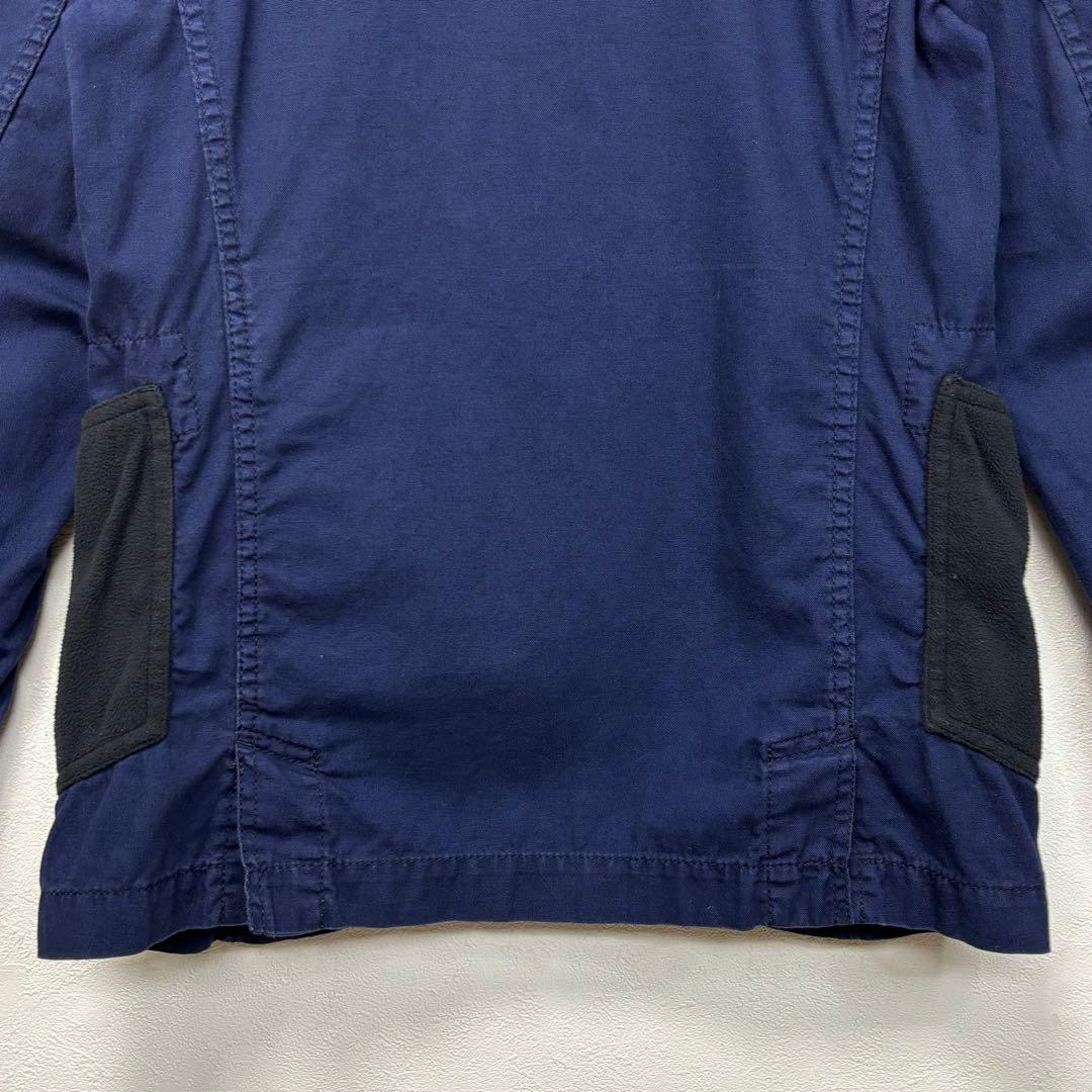 コムデギャルソン ブレザー テーラード ジャケット フリース ポケット ネイビー