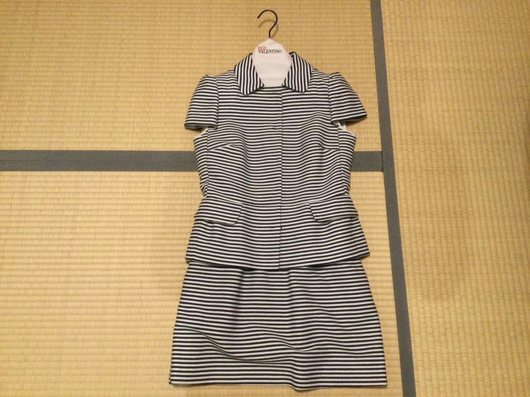 レッドヴァレンティノ　半袖ジャケットのみ　マリンボーダー　美品